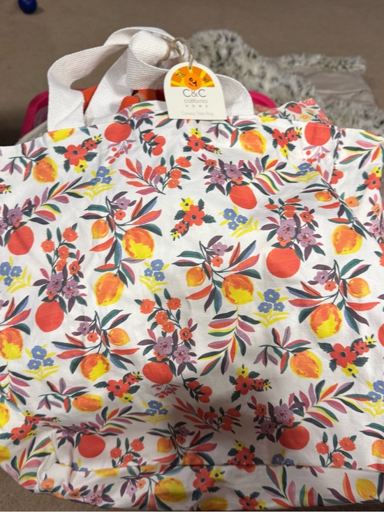 C&C California Handbags - C&C California Citrus & Floral Canvas Tote - NWT R5
